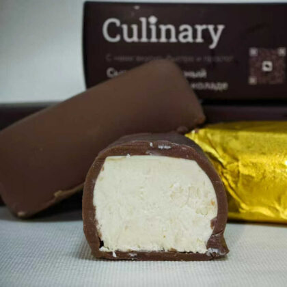 Ванильный сырок глазированный в темном шоколаде