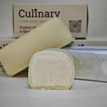 Ванильный сырок глазированный в белом шоколаде