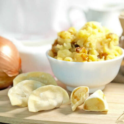 Вареники с картофелем и жареным луком  500g