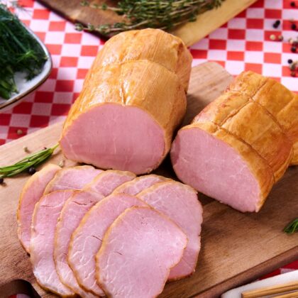 Карбонат варёно копчёный 500g.